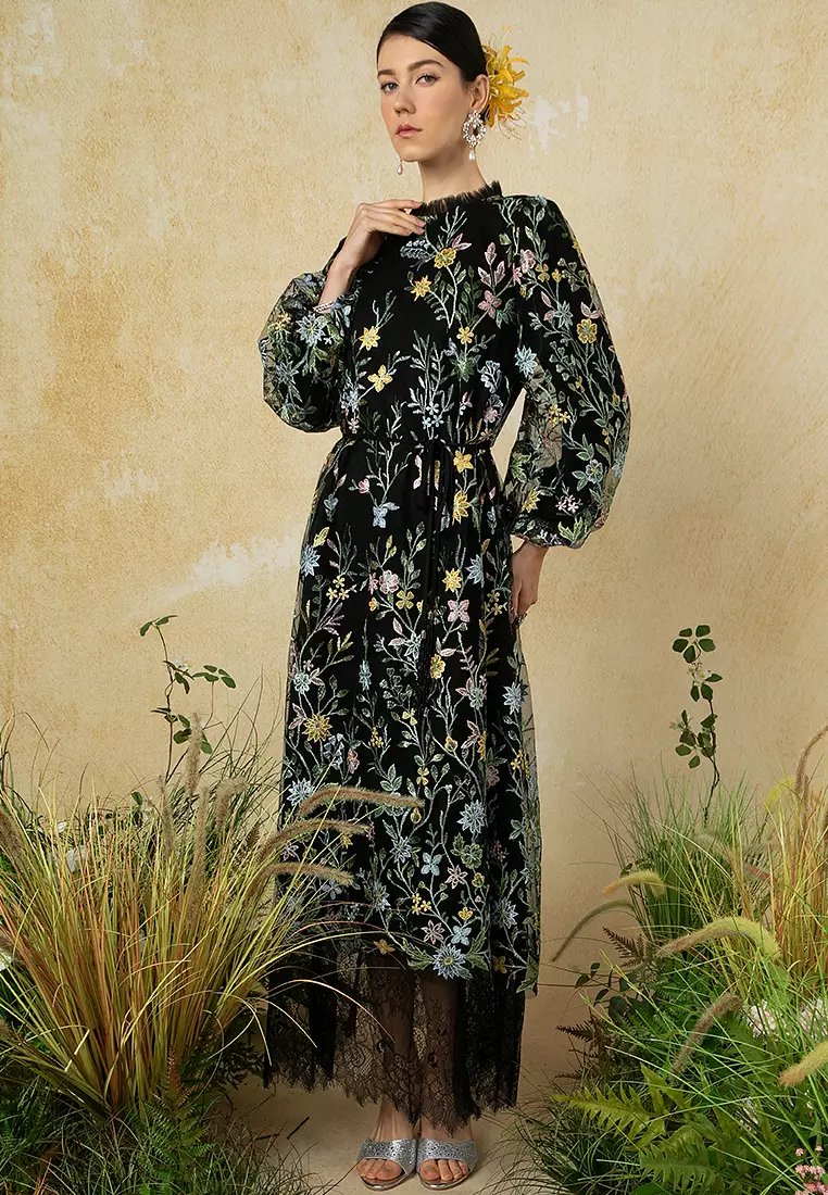 Flora Lace Flare Dress