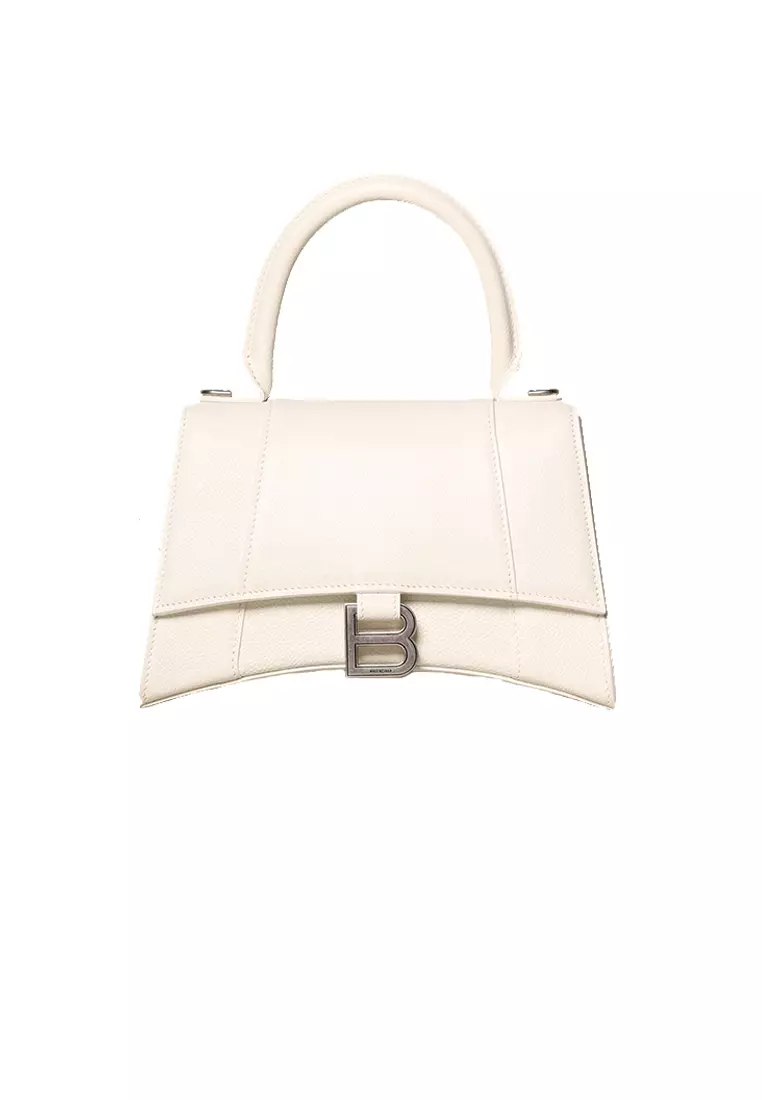 Balenciaga hourglass bag xs hot sale white