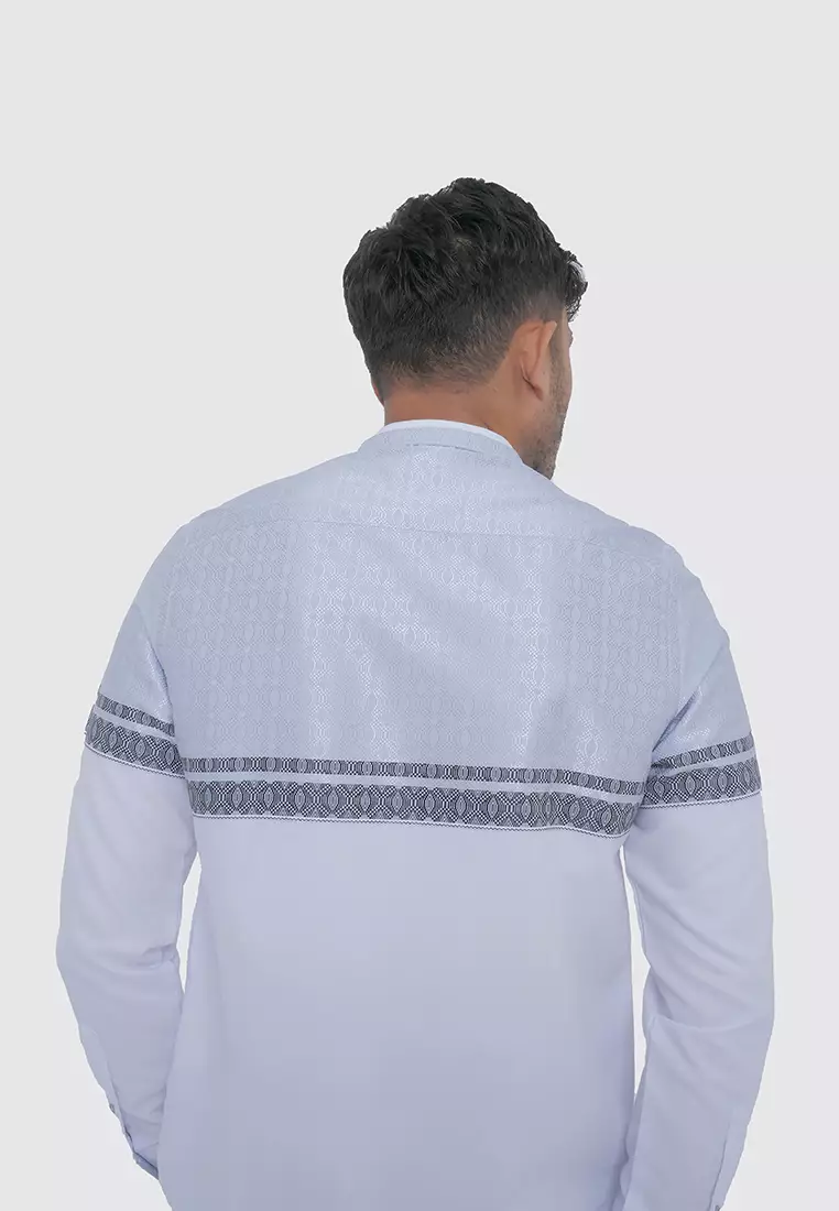 MOC Kemeja Koko Lengan Panjang Pria ORDA - WHITE