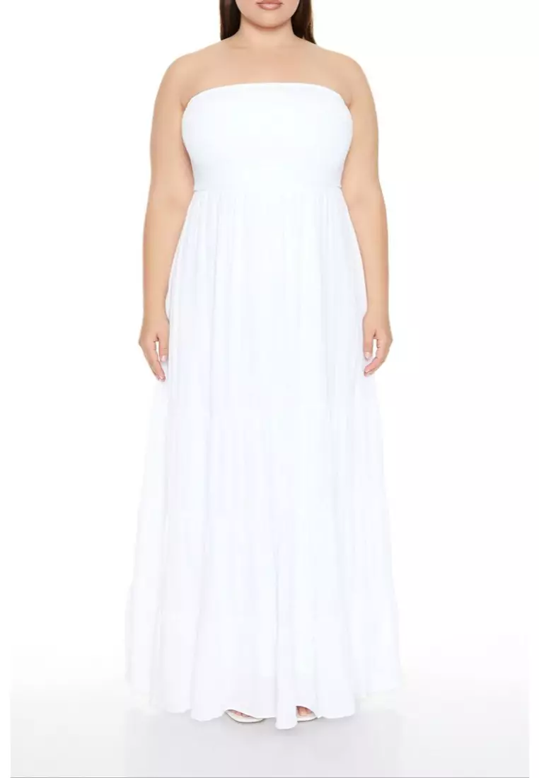 White dress forever 21 plus deals