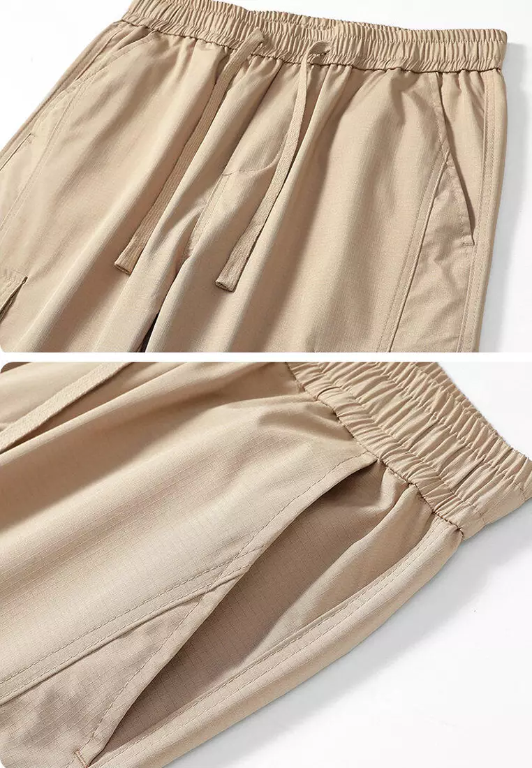 Drawstring Casual Cargo Pants