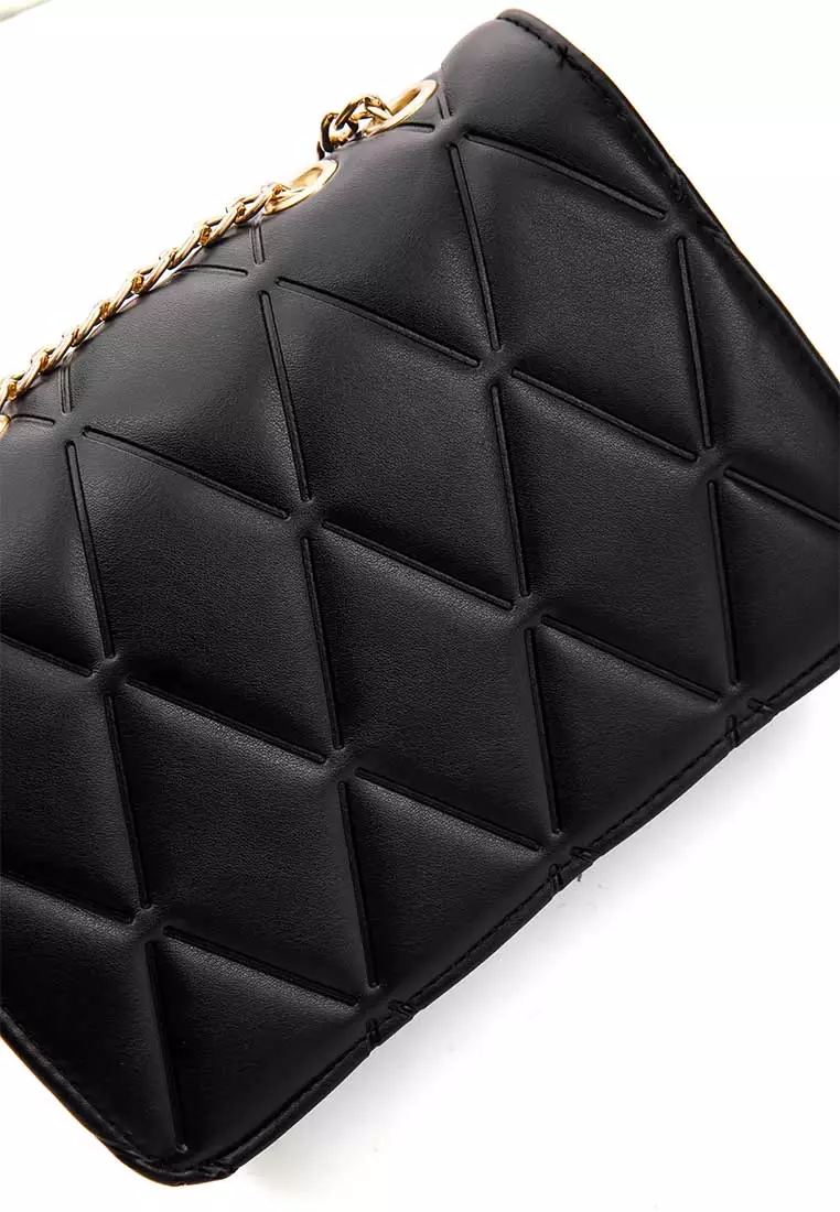 GYKACO NAERA Black - Tas Wanita Sling Bag - Fashion Top Handle Bag (Import)