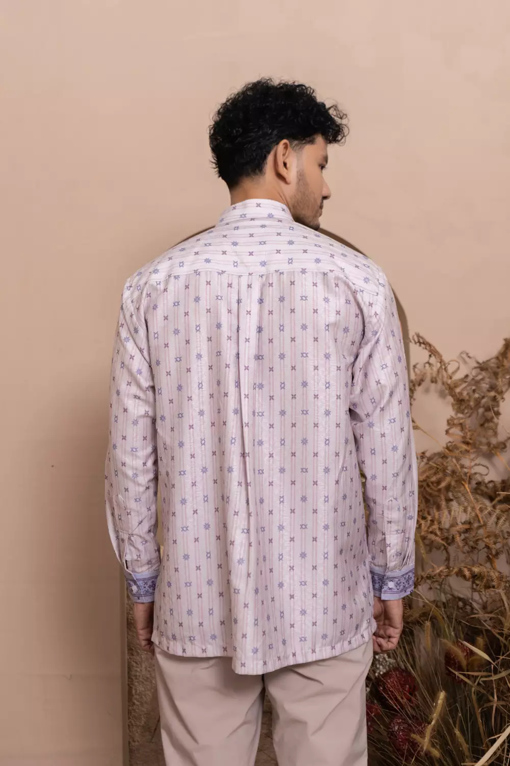 Klamby - Kalola Long Shirt Men Lilac Hint