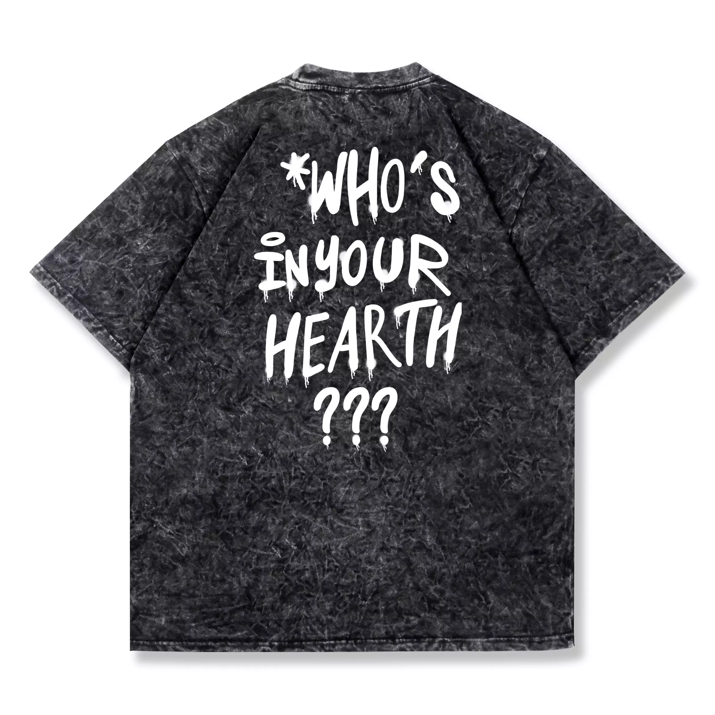 OOTDSUPPLY Oversized Marble Tshirt Who's l Oversize Pria & Wanita