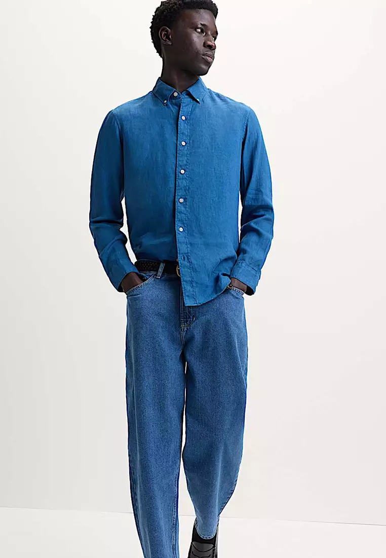 Pure Linen Garment Dye Shirt
