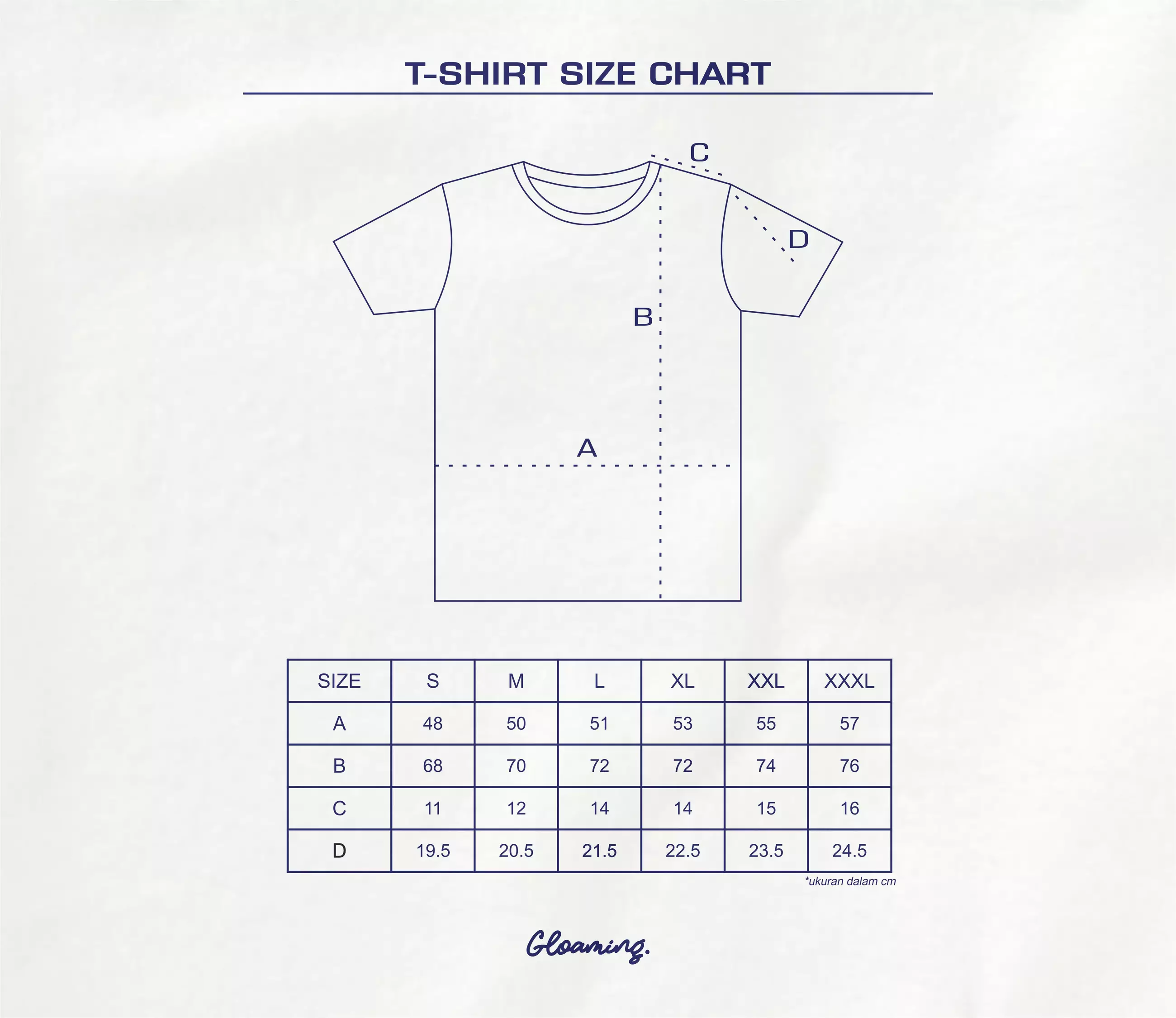 Gloaming Kaos Polos Cotton Combed 24s BCI Super Soft Cream Unisex