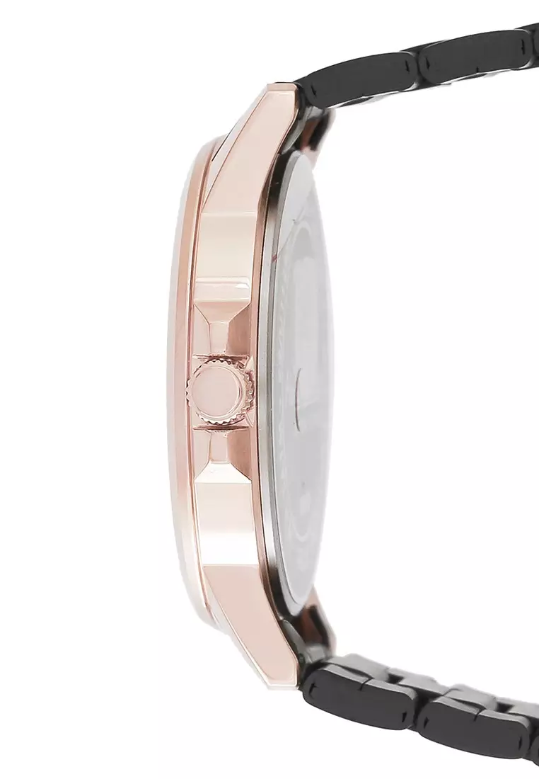 Alexandre Christie Jam Tangan Pria - Black Rosegold - Stainless Steel - 1034 MDBBRBA