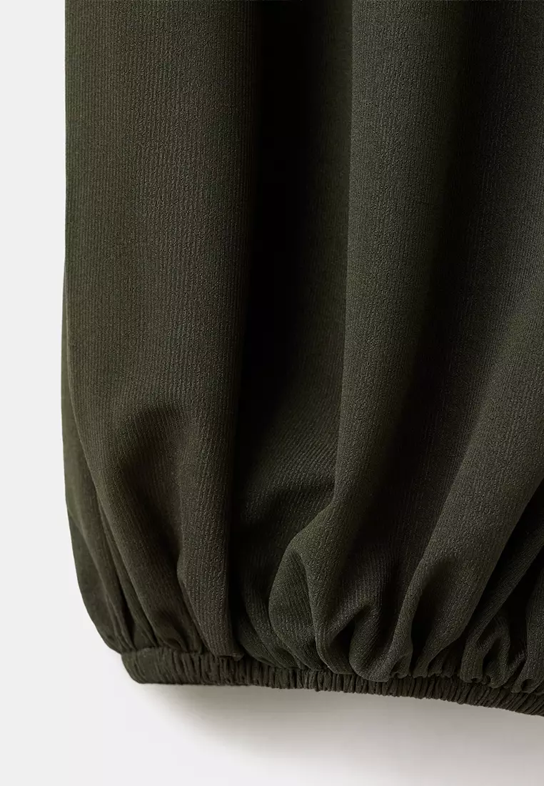 Mid-Rise Harem Pants