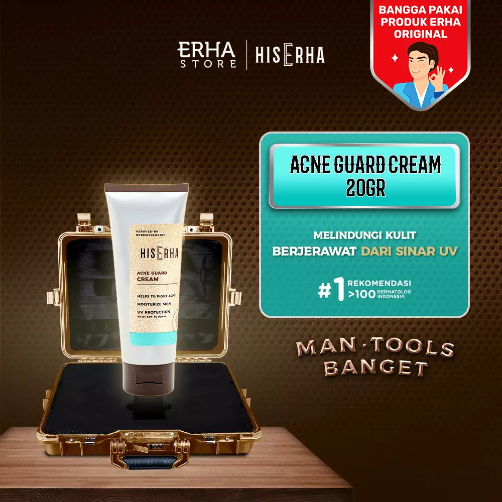 HisErha Sunscreen for Acne – Sunsreen Pelembab SPF 30/PA +++