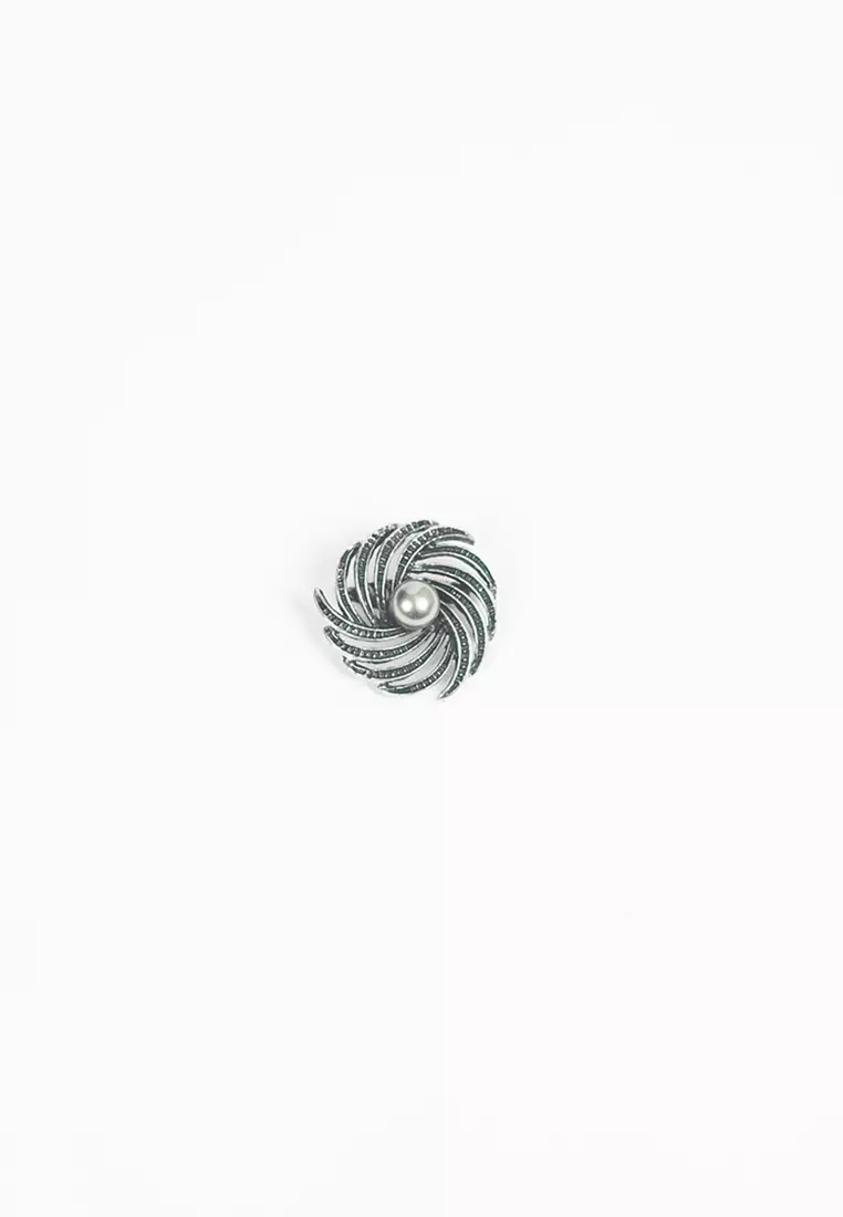 Houseofcuff lapel pin brooch bros untuk jas TUSUK SILVER A30