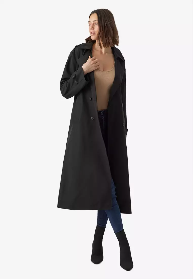Vero moda fluid new arrivals trench coat