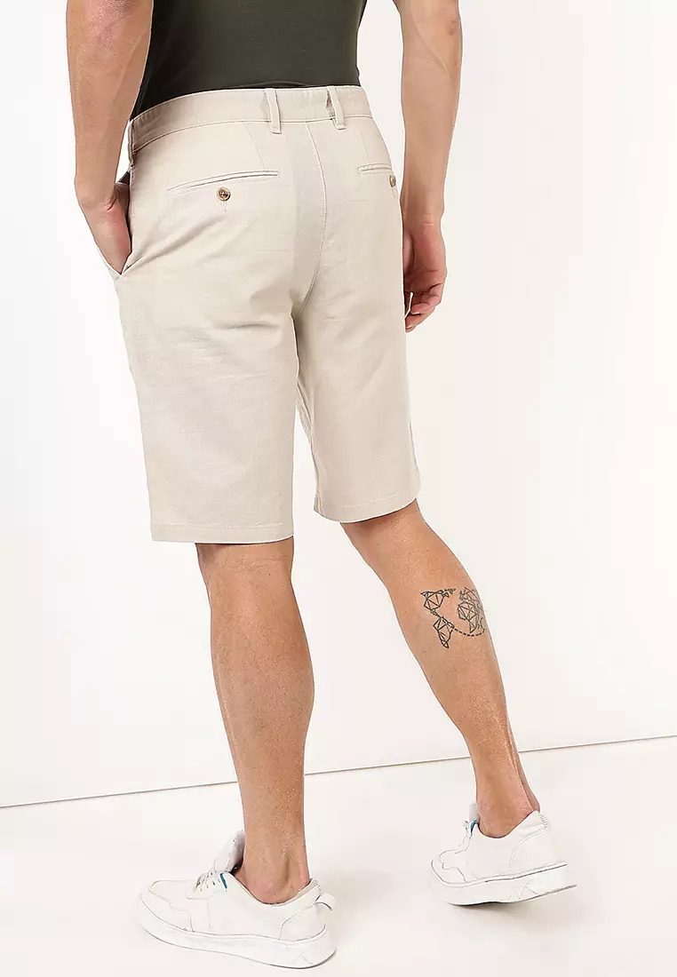 Linen Blend Chino Shorts