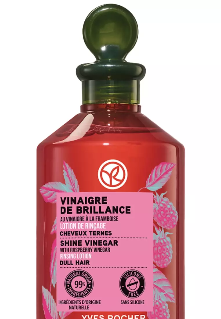 Shine Rinsing Lotion with Raspberry Vinegar- 150ml Eliminates Residue for All Hair Types