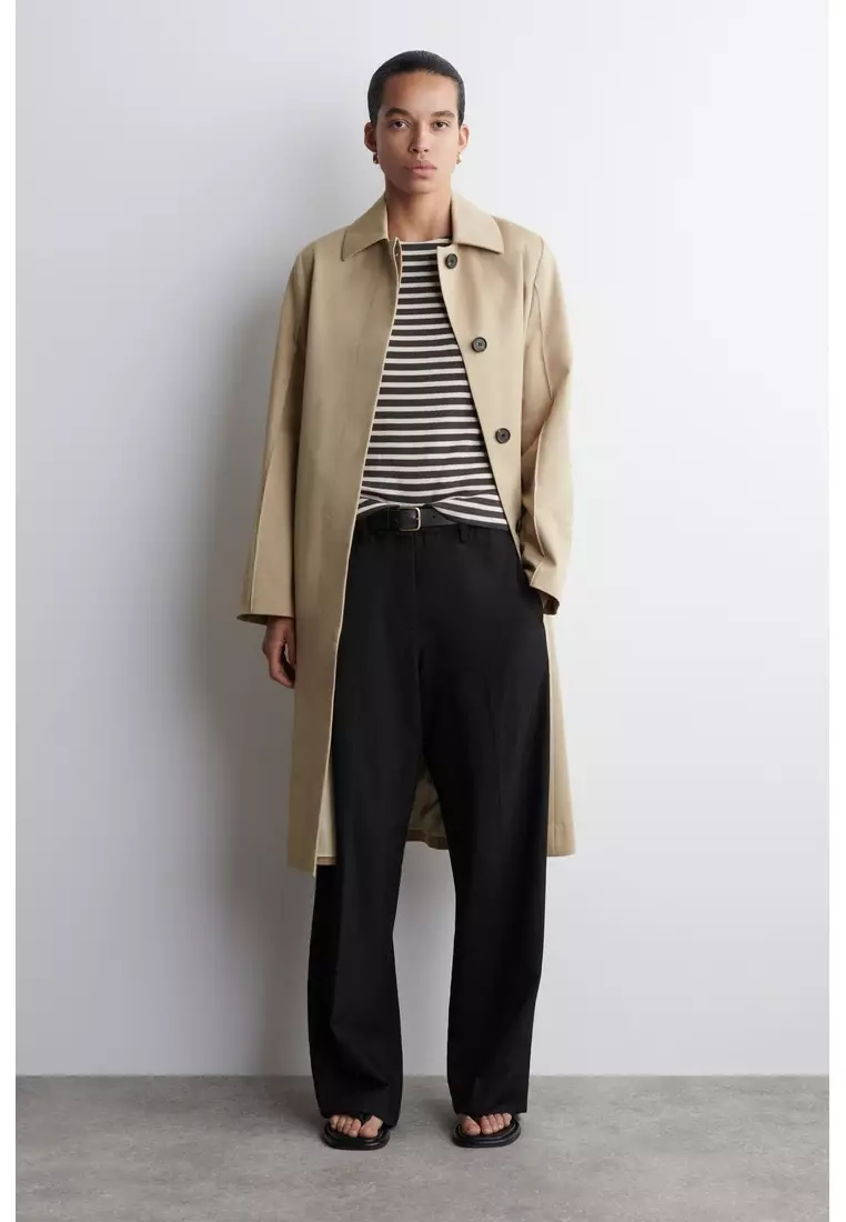 SHRUNKEN SLIM RIBBED T-SHIRT