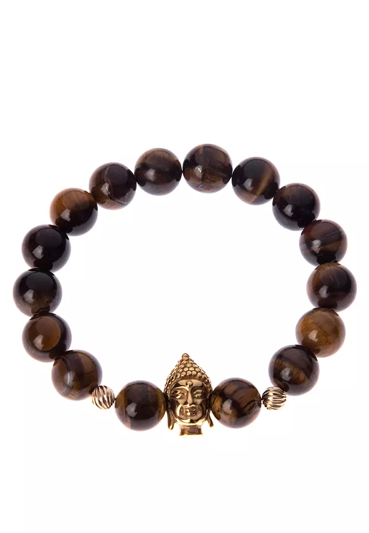 Tiger eye shop buddha bracelet