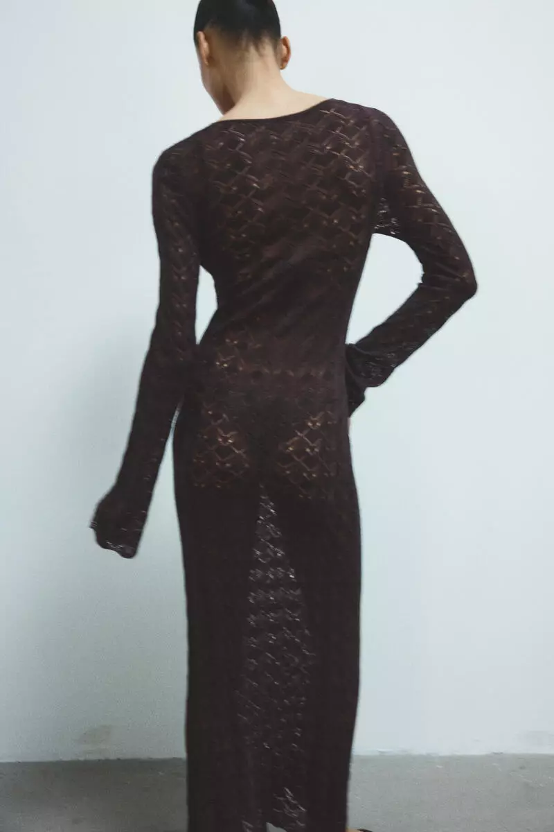 Buy H&M Crochet-look button-top dress Online | ZALORA Malaysia