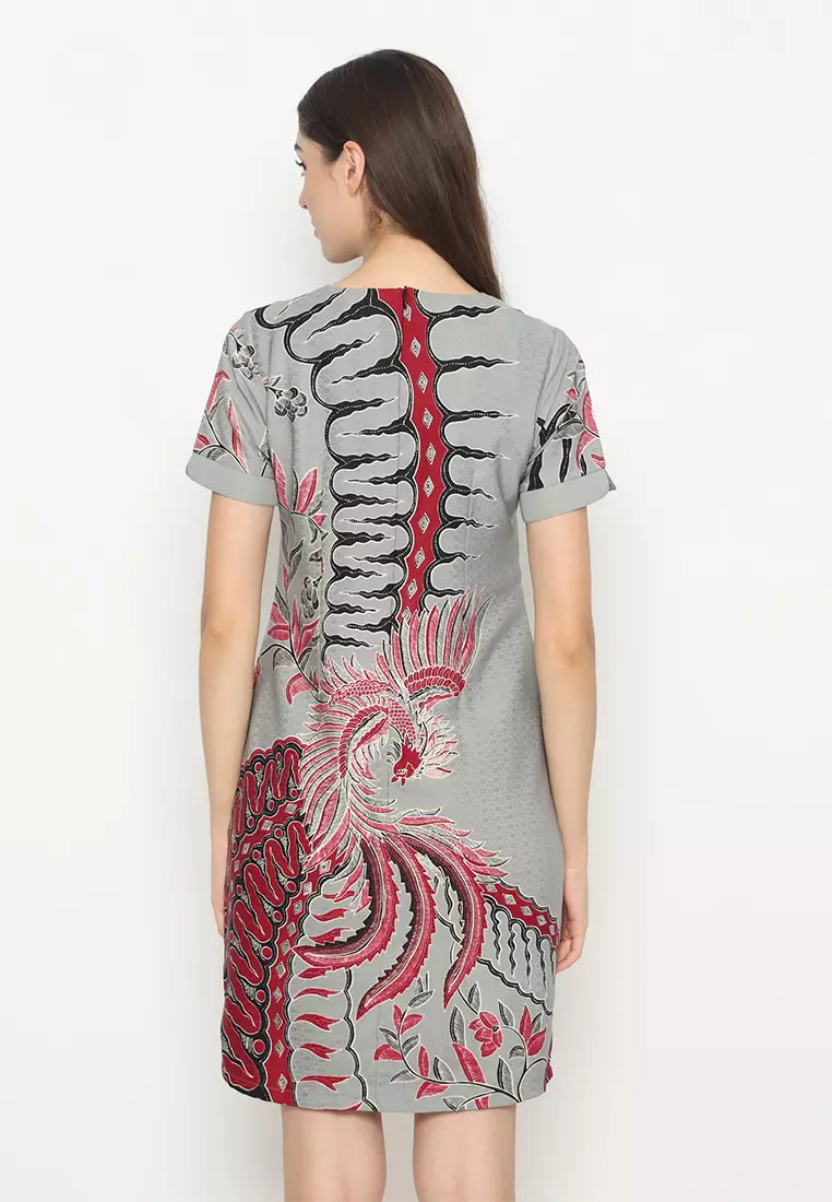 My Aksa Batik Wanita Dress Furing Dobby Byrna Barnesh