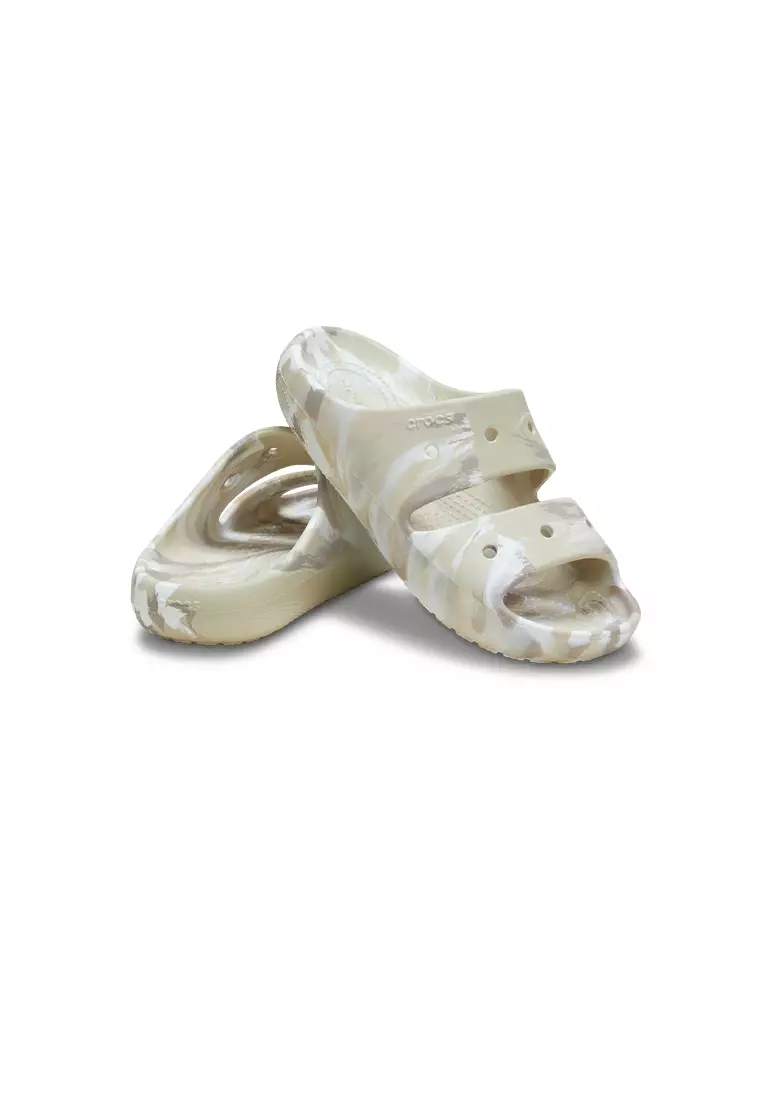 Classic Marbled Sandal V2 in Bone Multi