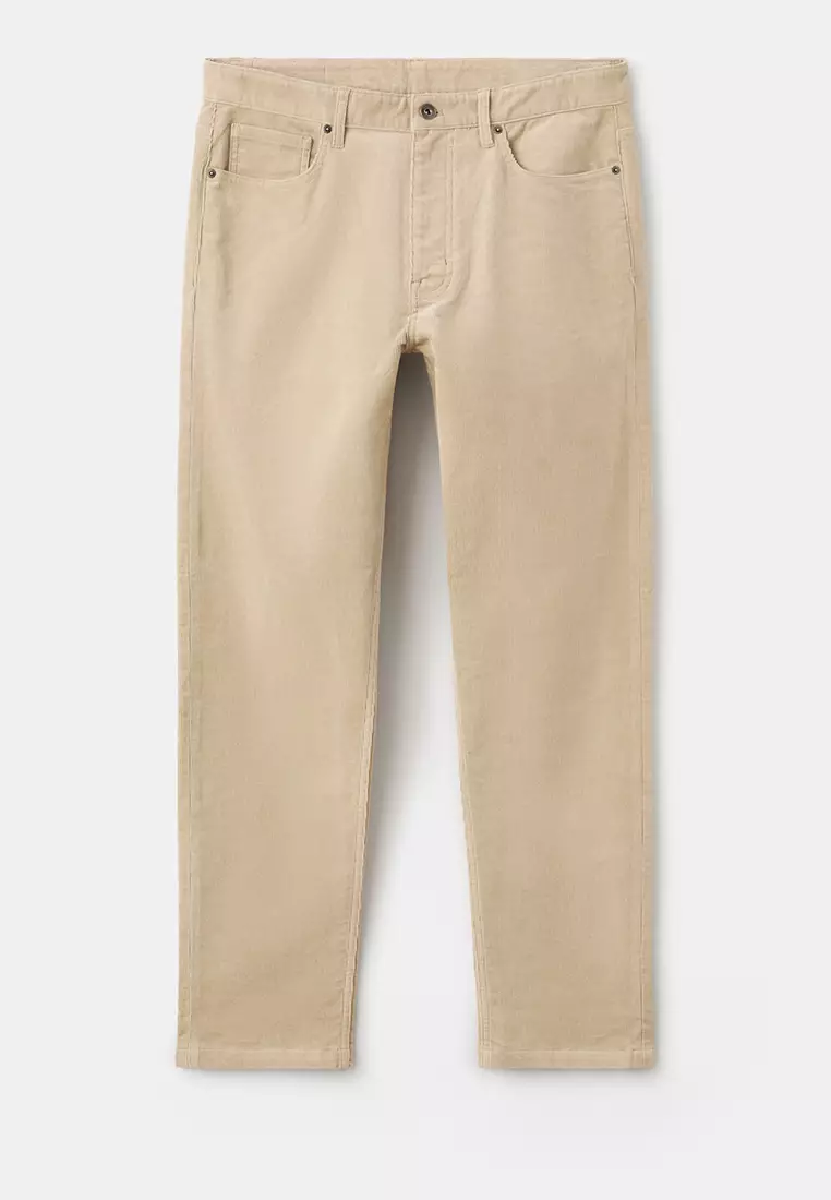 Corduroy Regular-Fit Trousers