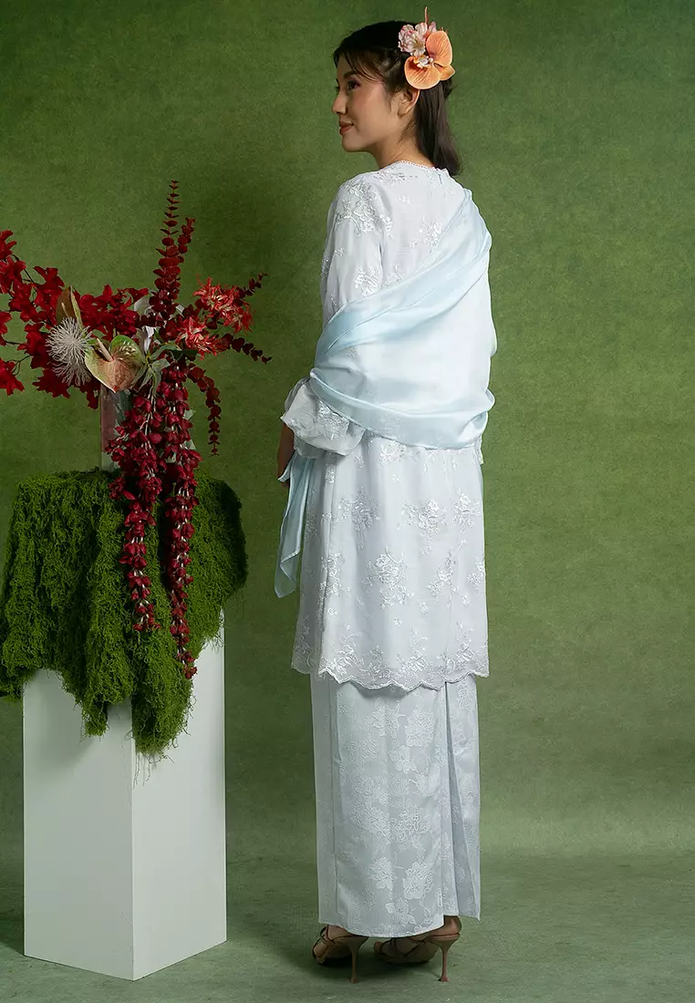 Mikaela Kurung Labuh with Shawl Set