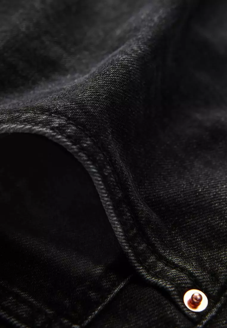 Comfort Stretch Denim Mom Shorts