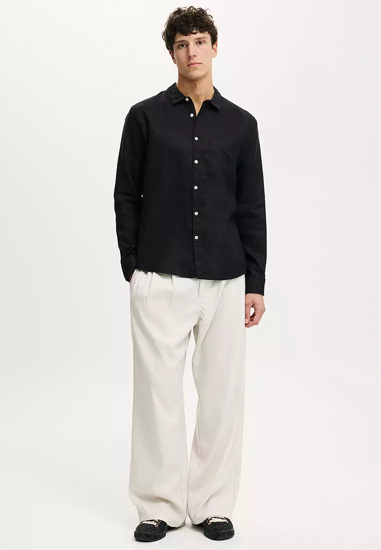 Relaxed Linen Long Sleeves Shirt