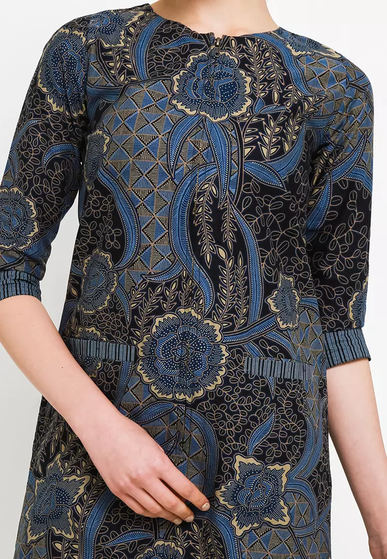 Outer Cardigan Muslim Atasan Batik Wanita Zaveta Lengan Panjang