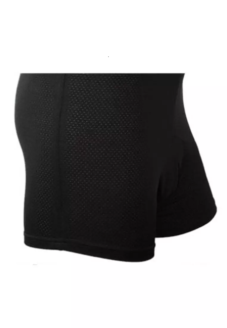 Rishham Cycling Short Pants dengan 3D Padded Sponge Material Cotton ORIGINAL - Black