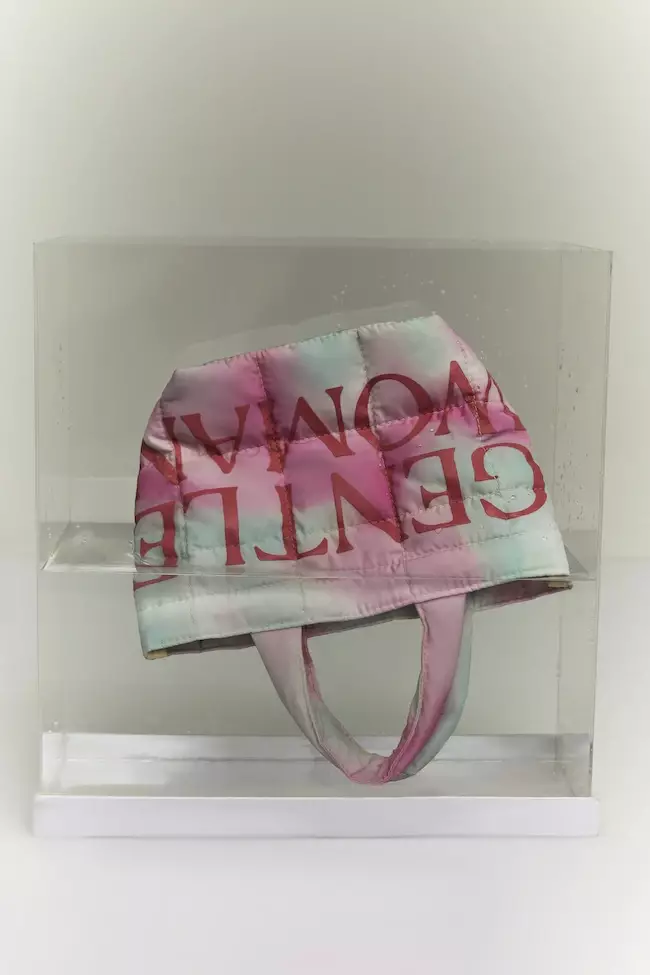 Pink Ombre Small Puffer Bag