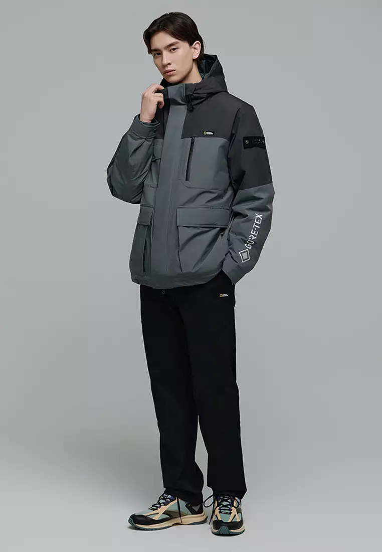 Unisex 3-in-1 GORE-TEX Color Block Down Jacket