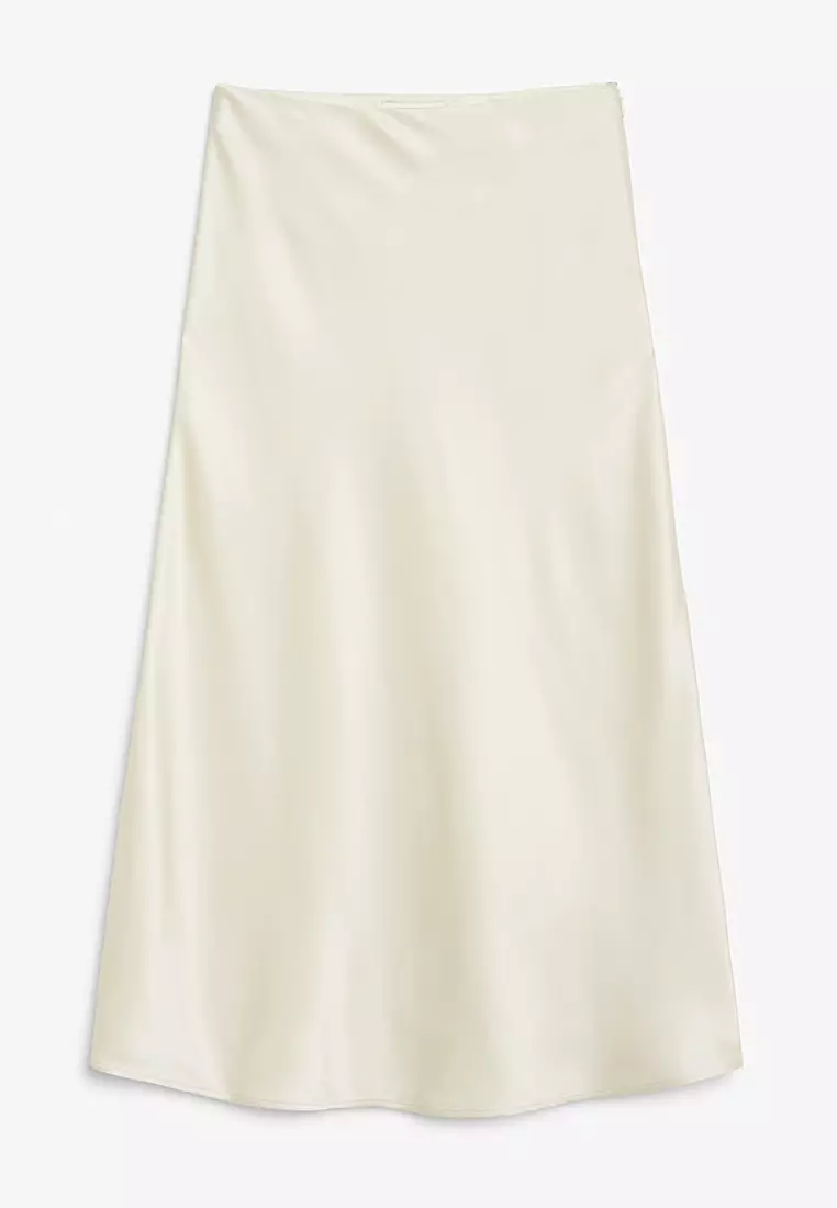 Buy Monki Satin Midi Skirt 2024 Online Zalora Philippines