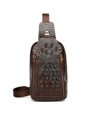Twenty Eight Shoes Crocodile design Handmade Leather Chest Bag QYE1313 A548AAC9A8E0ABGS_1