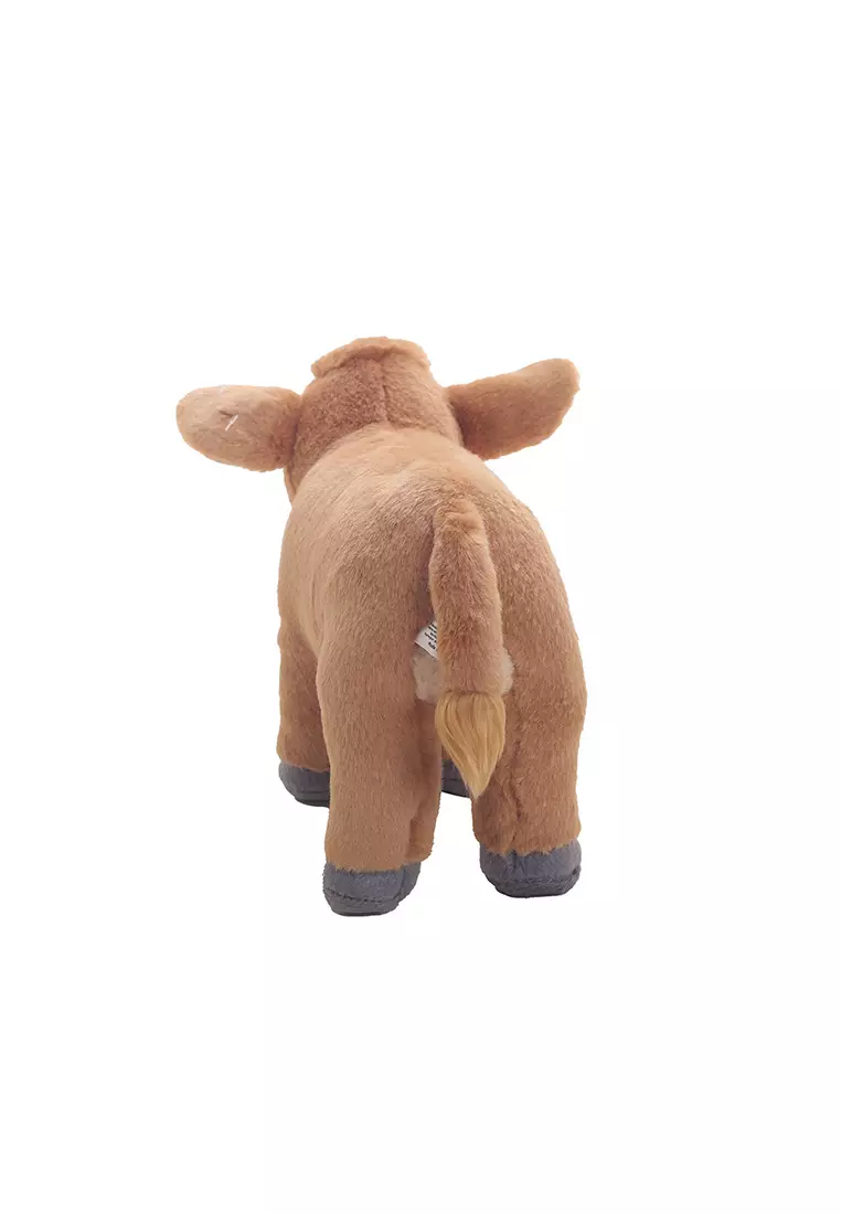 Boneka Binatang Animal Plush Kerbau Brown Coklat 24x17 cm