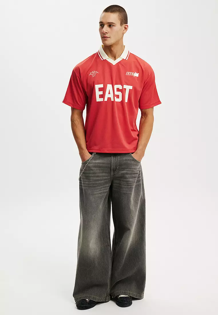 Cropped Sports Jersey Top