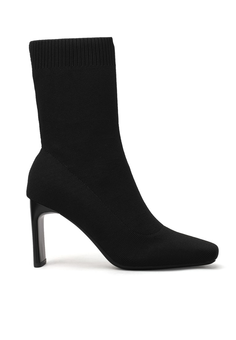 Square Toe Elastic Socking Boots XJ2178-1
