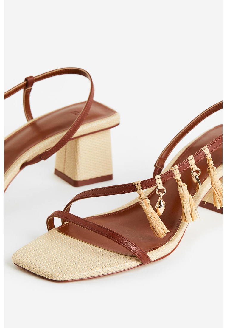 Tasselled heeled sandals