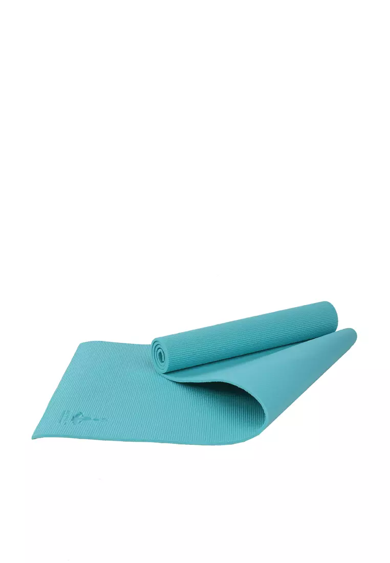 HAPPYFIT YOGAMAT PVC POLOS 8MM BLUE + TAS