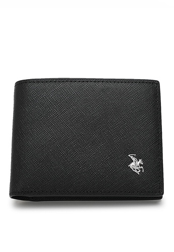 Swiss Polo black Genuine Leather RFID Short Wallet 9F568ACD32D064GS_1