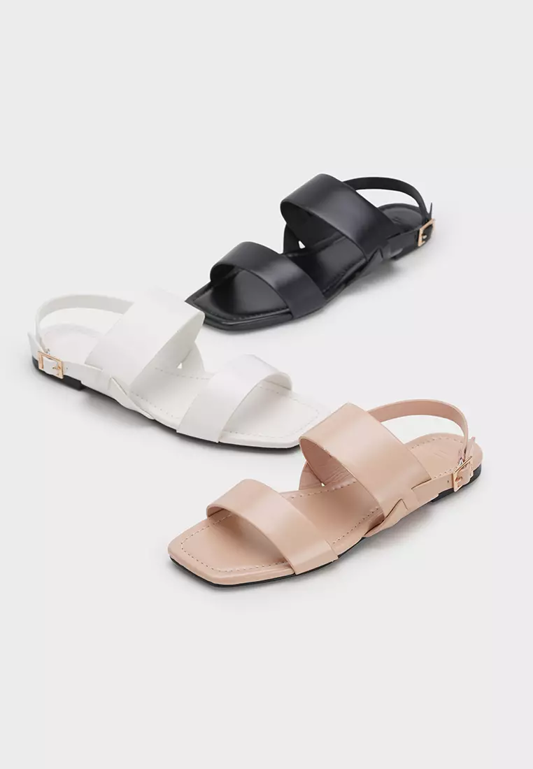 ANKLE STRAP FLAT SANDAL