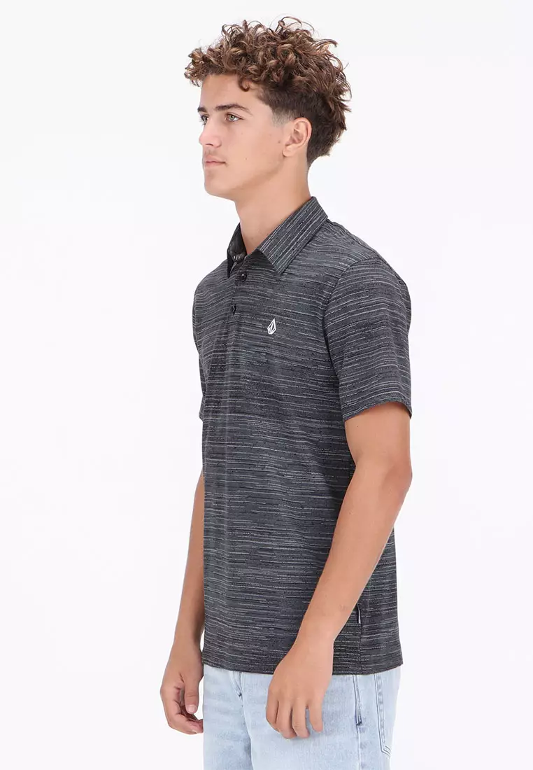 MPL WARP FACTOR SHORT SLEEVE POLO BLACK