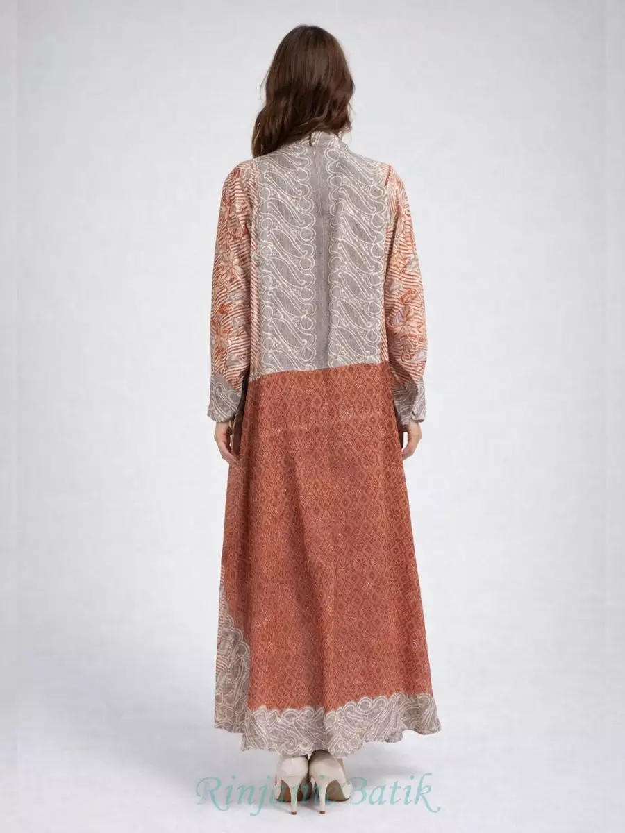 Rinjanie Batik - GSHI - TR - Gamis Shanghai Terracota