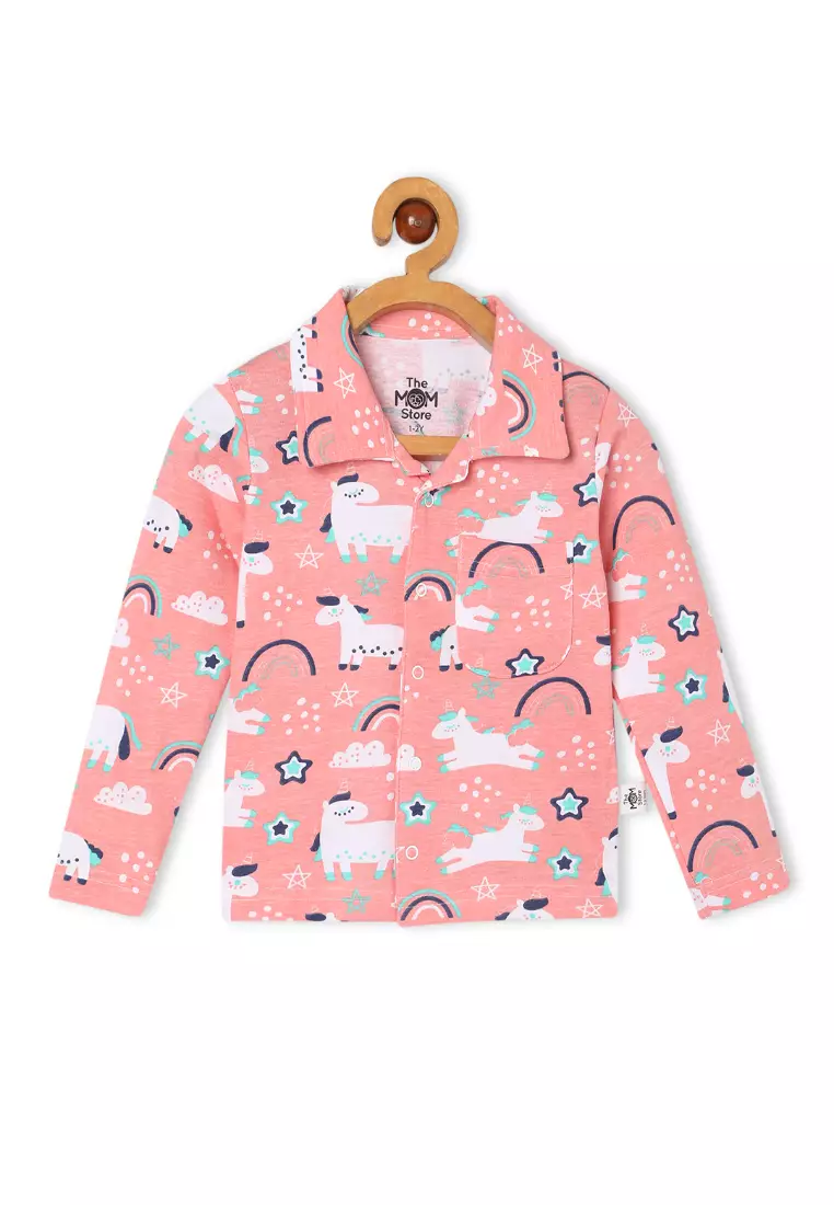 Baby And Kids Pajama Nightsuit Set - Magical Unicorn