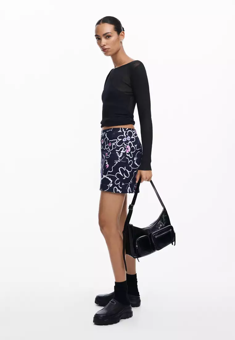 Desigual Woman Floral miniskirt