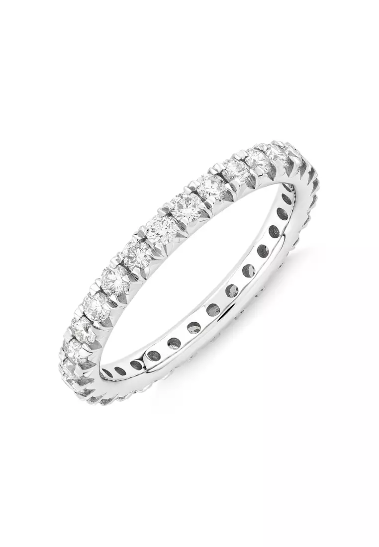 White gold diamond eternity on sale band