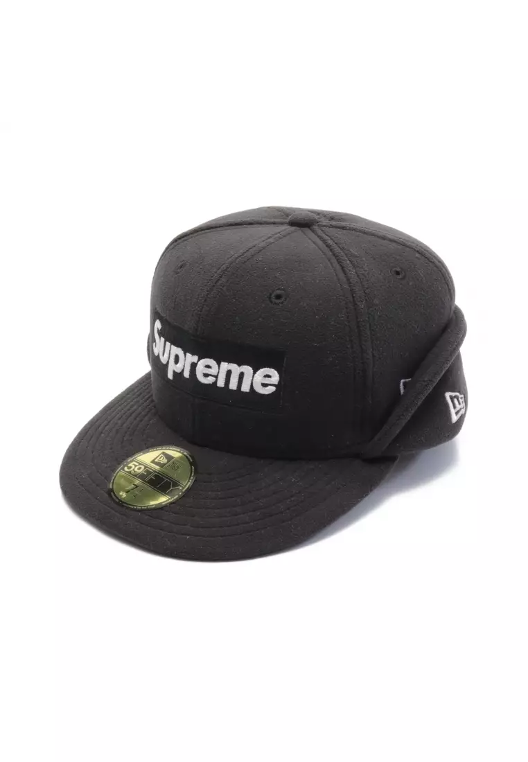Pre-loved Supreme Supreme × NEW ERA Polartec Ear Flap hat black