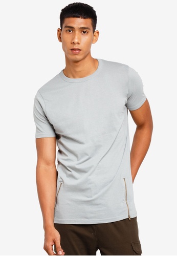 longline zipper shirt
