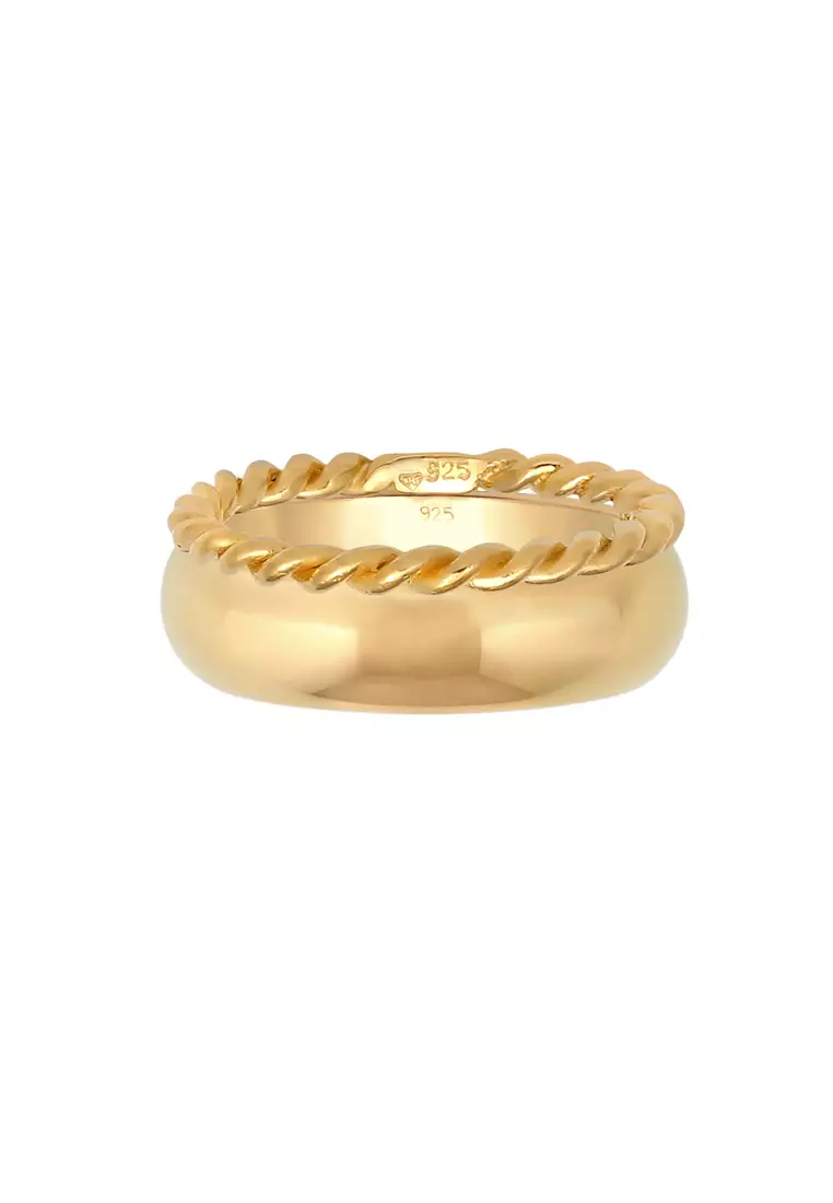Ring Gold Plated Vintage Basic Set