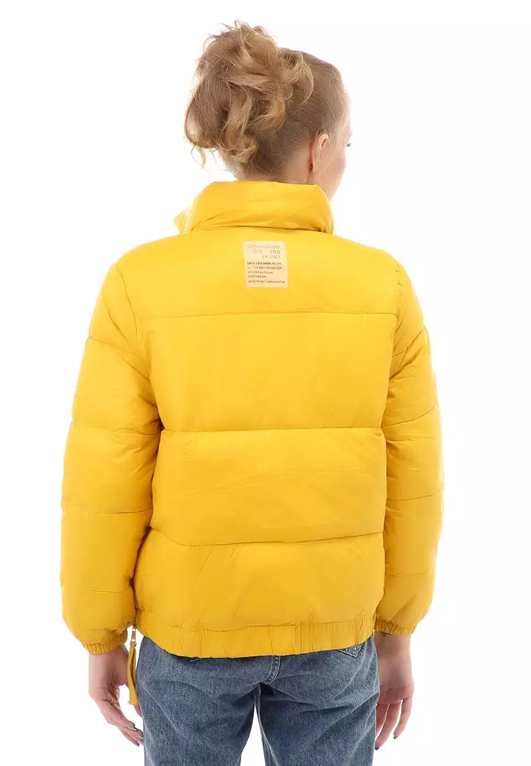 Hardwin Jacket Fashion Wanita Stylish Classic Design Material Parasut ORIGINAL - Yellow