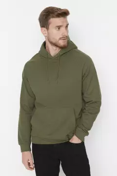 Buy Trendyol Khaki Men s Basic Regular Normal Wear with a Hooded