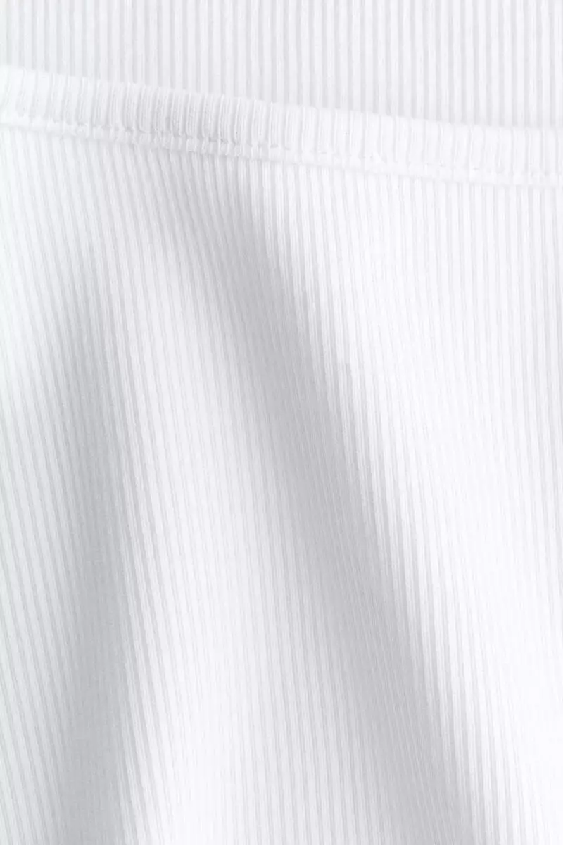 Ribbed cotton T-shirt